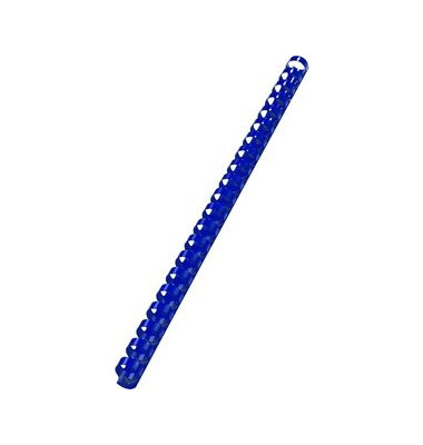 Plastikbinderücken CombBind 4028622 blau US-Teilung 21 Ringe auf A4 22mm