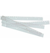 Abheftstreifen FileStrip IB410215, einsteckbar, Kunststoff, für Plastikbindung, Drahtbindung mit US-Teilung, transparent, 100 S