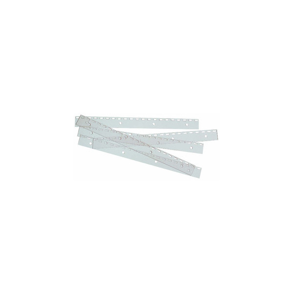 0013465410215 - Abheftstreifen FileStrip IB410215 einsteckbar Kunststoff für Plastikbindung Drahtbindung mit US-Teilung transparent 100 S 100 Stück
