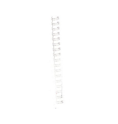 Drahtbinderücken WireBind RG810670 weiß 3:1 34 Ringe auf A4 85 Blatt 9,5mm 100 Stück