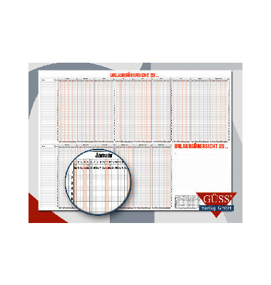 Urlaubsplaner 12-80V, 15 Monate / 1 Seite, 120x84cm, für 60 Mitarbeiter, 2025 Urlaubsplaner 12-80V, 15 Monate / 1 Seite, 120x84cm, für 60 Mitarbeiter, 2025