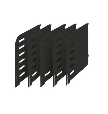rac Trennwände /280-3015.95 TxH 231x240mm schwarz Inh.5 rac Trennwände /280-3015.95 TxH 231x240mm schwarz Inh.5
