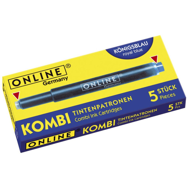 4014421172020 - Kombi-Füllerpatrone 17202 12 königsblau Großraumpatrone 4014421172020 17202 5 Stück