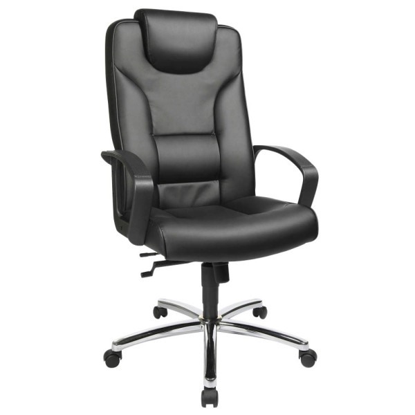 4014296274157 - Chefsessel Comfort Point 50 schwarz chrom mit Armlehnen bis 110kg 4014296274157 Topstar 4014296274157 - Chefsessel Comfort Point 50 schwarz chrom mit Armlehnen bis 110kg 4014296274157 Topstar