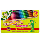 Buntstifte Supersticks Classic 36-farbig sortiert 8 x 175mm Metalletui