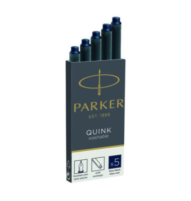 Füllerpatronen Quink 1950385 blauschwarz 5 Stück Großraum Füllerpatronen Quink 1950385 blauschwarz 5 Stück Großraum