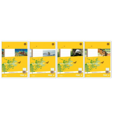 Schulheft Basic 2. Schuljahr A5 Lineatur 2 liniert weiß 32 Blatt Schulheft Basic 2. Schuljahr A5 Lineatur 2 liniert weiß 32 Blatt