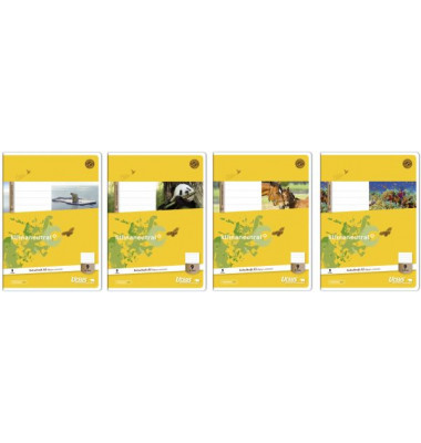 Schulheft Basic A5 Lineatur 9 liniert mit Rand weiß 32 Blatt Schulheft Basic A5 Lineatur 9 liniert mit Rand weiß 32 Blatt
