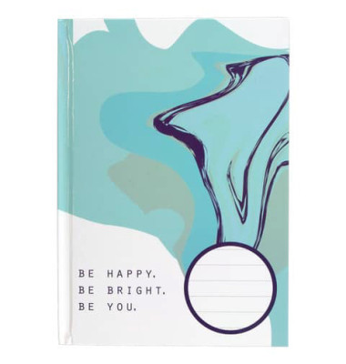 Notizbuch 76360, blau, A6, liniert, 60g, 96 Blatt / 192 Seiten