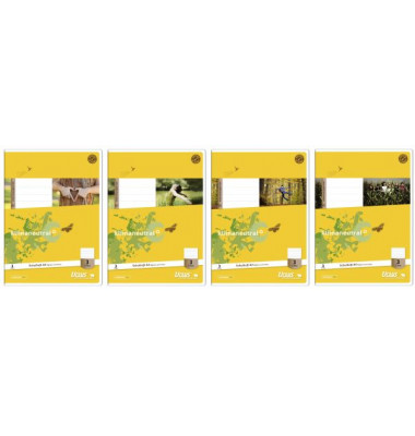 Schulheft Basic 3. Schuljahr A4 Lineatur 3 liniert weiß 32 Blatt Schulheft Basic 3. Schuljahr A4 Lineatur 3 liniert weiß 32 Blatt