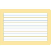 Schreiblernheft 06053081 FORMATI, Lineatur S3 / Schreiblern-Lineatur / keine, A5 quer, 80g, gelb, 20 Blatt / 40 Seiten
