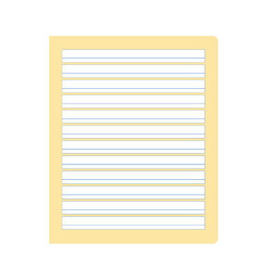 Schreibheft S.4 Quart liniert mit Rand weiß 20 Blatt