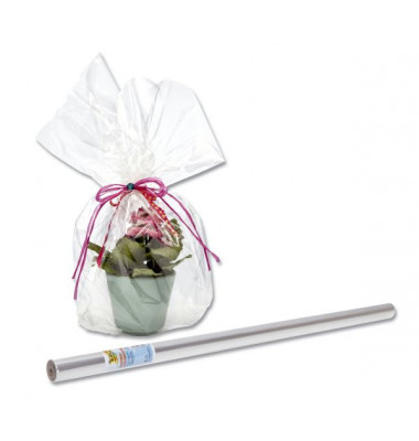 Geschenkfolie / Blumenfolie 299/70/5, 70cm x 5m, transparent