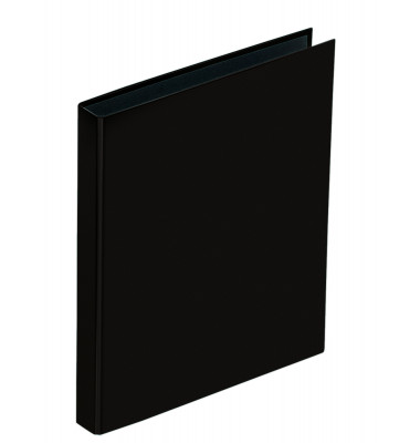 Ringbuch Basic Colours 20407-01, A5 2 Ringe 25mm Ring-Ø Polyproplyen (PP) kaschierte Pappe schwarz