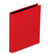 Ringbuch Basic Colours 20407-03, A5 2 Ringe 25mm Ring-Ø Polyproplyen (PP) kaschierte Pappe rot