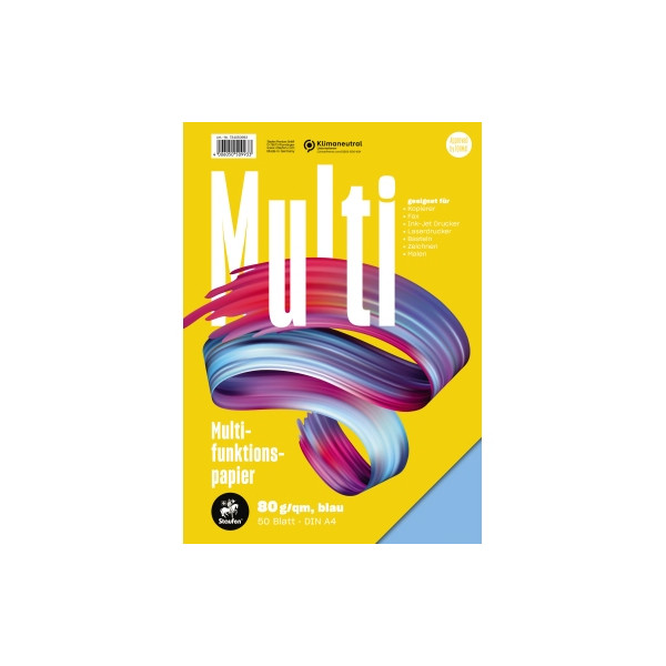 4006050509933 - Kopierpapier Multi 734050993 blau intensiv A4 80g 50 Blatt 4006050509933 50 Blatt