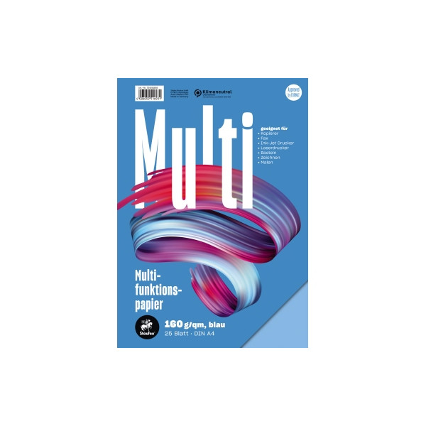4006050516931 - Kopierpapier Multi 734051693 blau intensiv A4 160g 25 Blatt 4006050516931 25 Blatt
