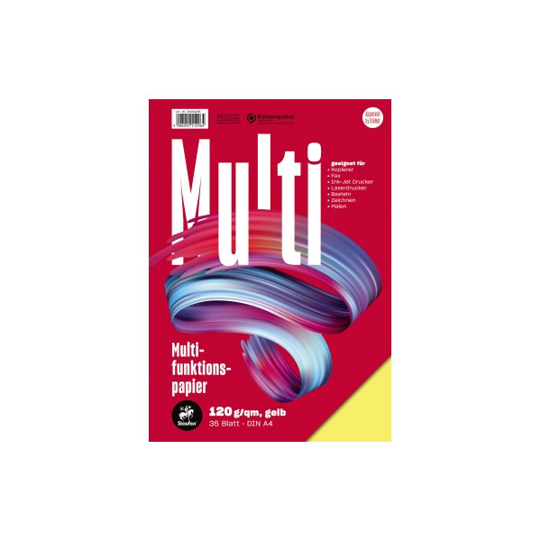 4006050512964 - Kopierpapier Multi 734051296 gelb intensiv A4 120g 35 Blatt 4006050512964 35 Blatt