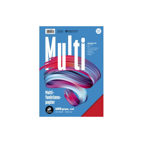4006050516979 - Kopierpapier Multi 734051697 rot intensiv A4 160g 25 Blatt 4006050516979 25 Blatt