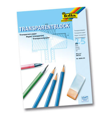 Transparentpapierblock 80g A3