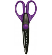 Konturenschere Krativschnittschere Barock, Metall, 16cm, violett