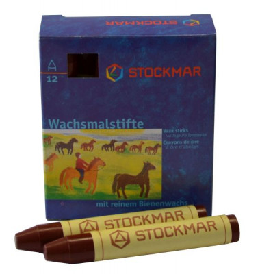 Wachsmalstifte, 330-13, rotbraun, rund, 1,2x8,3cm (&Oslash;xL)