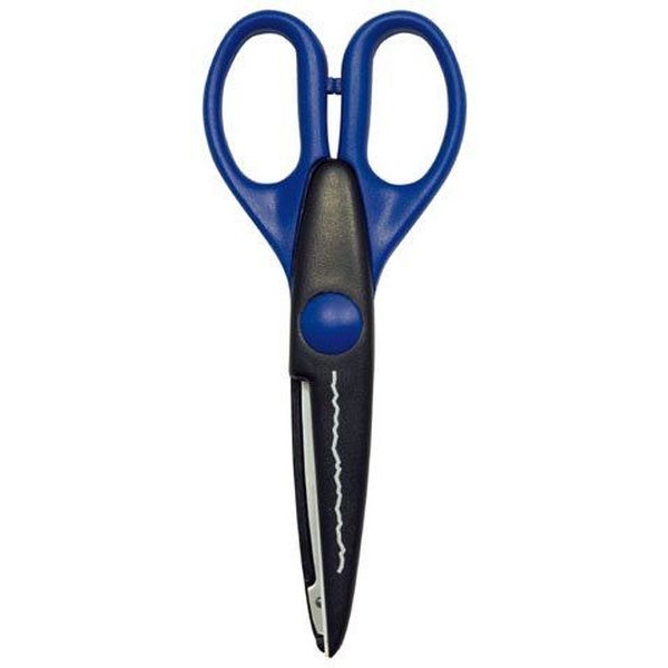 4003801030654 - Konturenschere Kreativschnittschere Bütten 16cm blau 4003801030654 WEDO