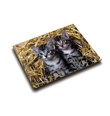 Schreibunterlage 46637 mehrfarbig Katze "Katzen im Stroh" 53x40cm