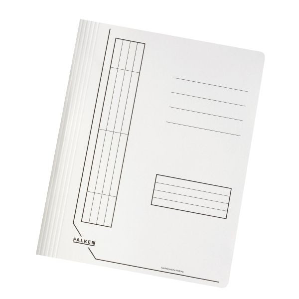 4014481086756 - Schnellhefter Schnellhefter Manila 11285350 A4 intensiv weiß Karton 240g Vorderdeckel opak 4014481086756 Falken