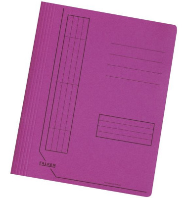 Schnellhefter Schnellhefter 11287604, A4, intensiv pink, Karton, 240g, Vorderdeckel opak