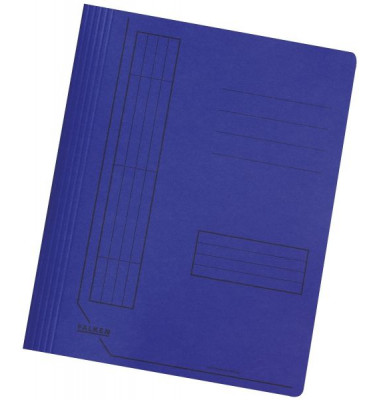 Schnellhefter Schnellhefter 11287554, A4, intensiv dunkelblau, Karton, 240g, Vorderdeckel opak