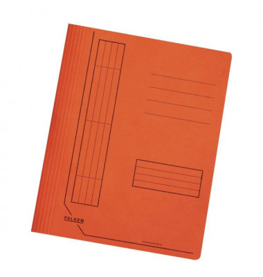 Schnellhefter Schnellhefter 11287562, A4, intensiv orange, Karton, 240g, Vorderdeckel opak