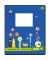 Geschichtenheft 060541044, liniert / Lineatur C4, Quart 19,5x24cm, 100g, blau, 20 Blatt / 40 Seiten