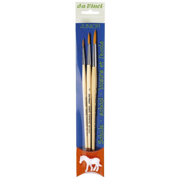 Davinci Pinselset Junior Pinsel-Set, GH4212, Größen sortiert, 3x runde Spitze 4017505980405 Davinci 3 Stück