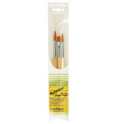 Pinselset Junior Pinsel-Set, GH4234, Gr&ouml;&szlig;en sortiert, 1x flache & 2x runde Spitze