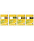 Schulheft 040432042, Lineatur 40 / Lineatur 40, A4, 80g, gelb, 32 Blatt / 64 Seiten