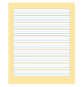 Schreibheft S.2 Quart liniert mit Rand weiß 20 Blatt