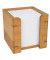 Zettelbox 61 707, Bambus, 90x90mm, inkl. 900 Notizzettel, holz, Holz