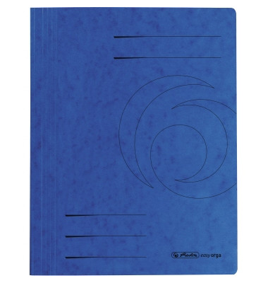 Schnellhefter 1090 A4 intensiv blau 355g Karton kaufmännische Heftung / Amtsheftung bis 250 Blatt