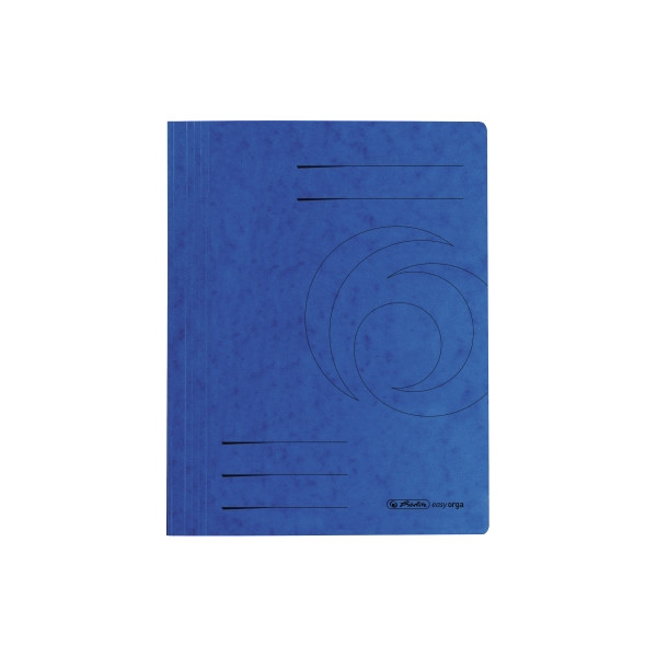 25 Stück Herlitz Schnellhefter Quality 10902880, A4, intensiv blau, Karton, 355g, Vorderdeckel intensiv blau 4008110340357 Herlitz