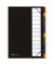Ordnungsmappe Deskorganizer Premium 44133-04, 12-teilig blanko, schwarz, Din A4, 12 F&auml;cher