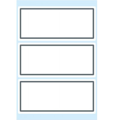 Schuletiketten neutral grauer Rand 82x36 Schuletiketten neutral grauer Rand 82x36
