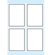 Schuletiketten neutral grauer Rand 40x55
