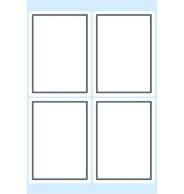 Schuletiketten neutral grauer Rand 40x55 Schuletiketten neutral grauer Rand 40x55