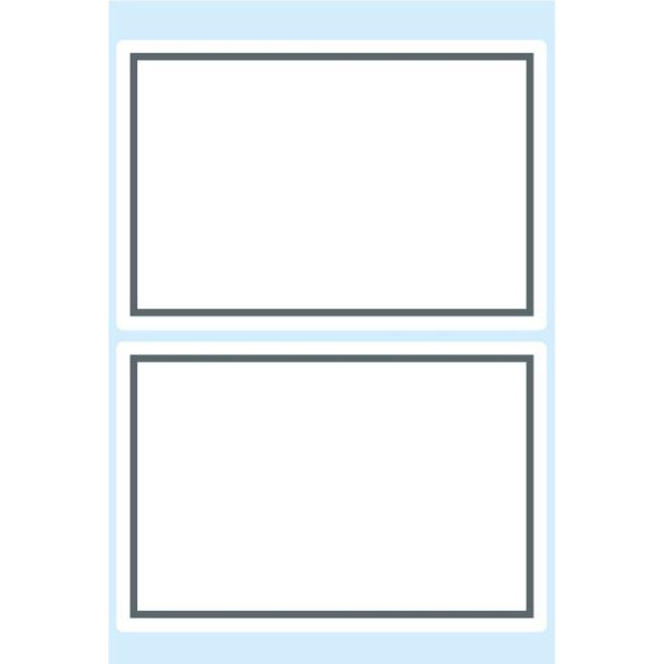 4008705057158 - 10 x HERMA Buchetiketten 82x55mm grauer Rand VE=6 Blatt