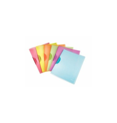 Klemmhefter ColorClip Rainbow 41760099, A4 farbig sortiert, für ca. 30 Blatt, Polypropylen (PP)
