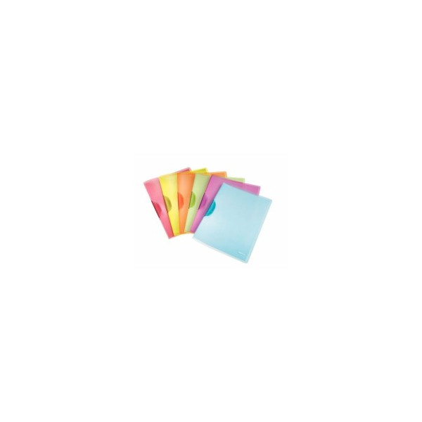6 Stück Leitz Klemmhefter ColorClip Rainbow 41760099, A4 farbig sortiert, für ca. 30 Blatt, Polypropylen (PP) 80g 4002432345328 Leitz
