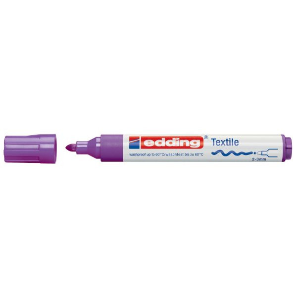 4004764014958 - Textilmarker edding 4500 creative Rundspitze 2-3mm neonviolett