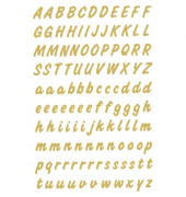 Buchstaben A-Z wetterfest gold