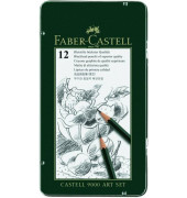 Bleistift-Set Castell 9000 Art Set, 119065, Härte B;H;HB;2H,2BF,3B,4B,5B,6B,7B,8B, grün